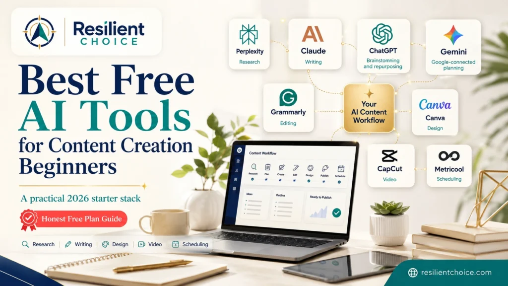 Best free AI tools for content creation beginners featured image