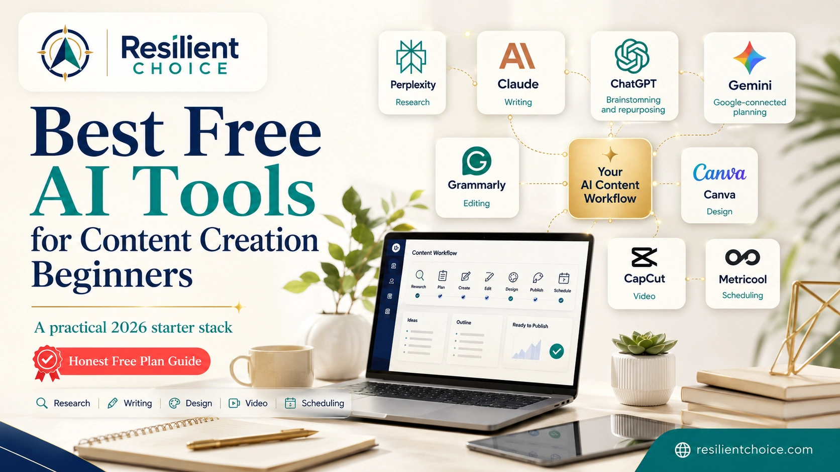 Best free AI tools for content creation beginners featured image
