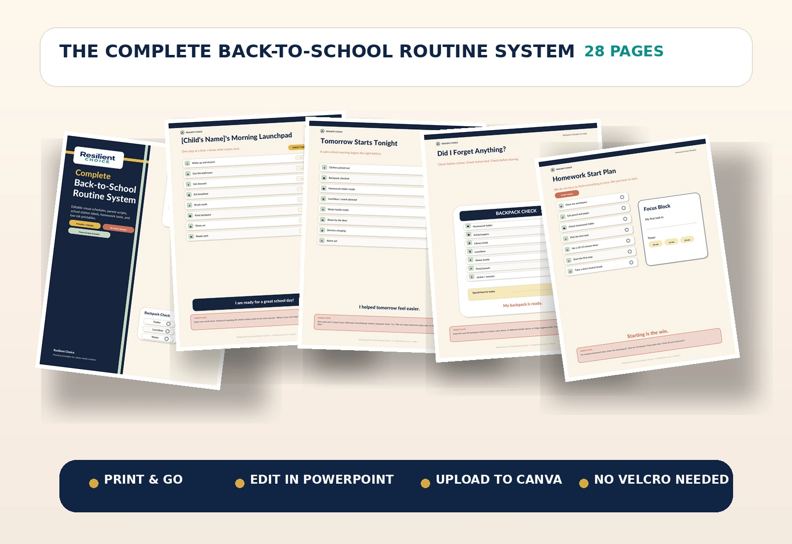 Complete Back-to-School Routine System product preview